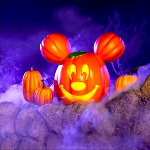 2022 Disney Parks Exclusive Light Up Mickey Mouse Pumpkin Jack O Lantern